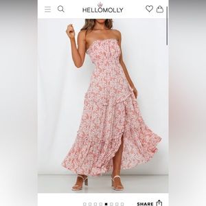 Love My Tequila Sunrise Maxi Dress Blush- Hello Molly